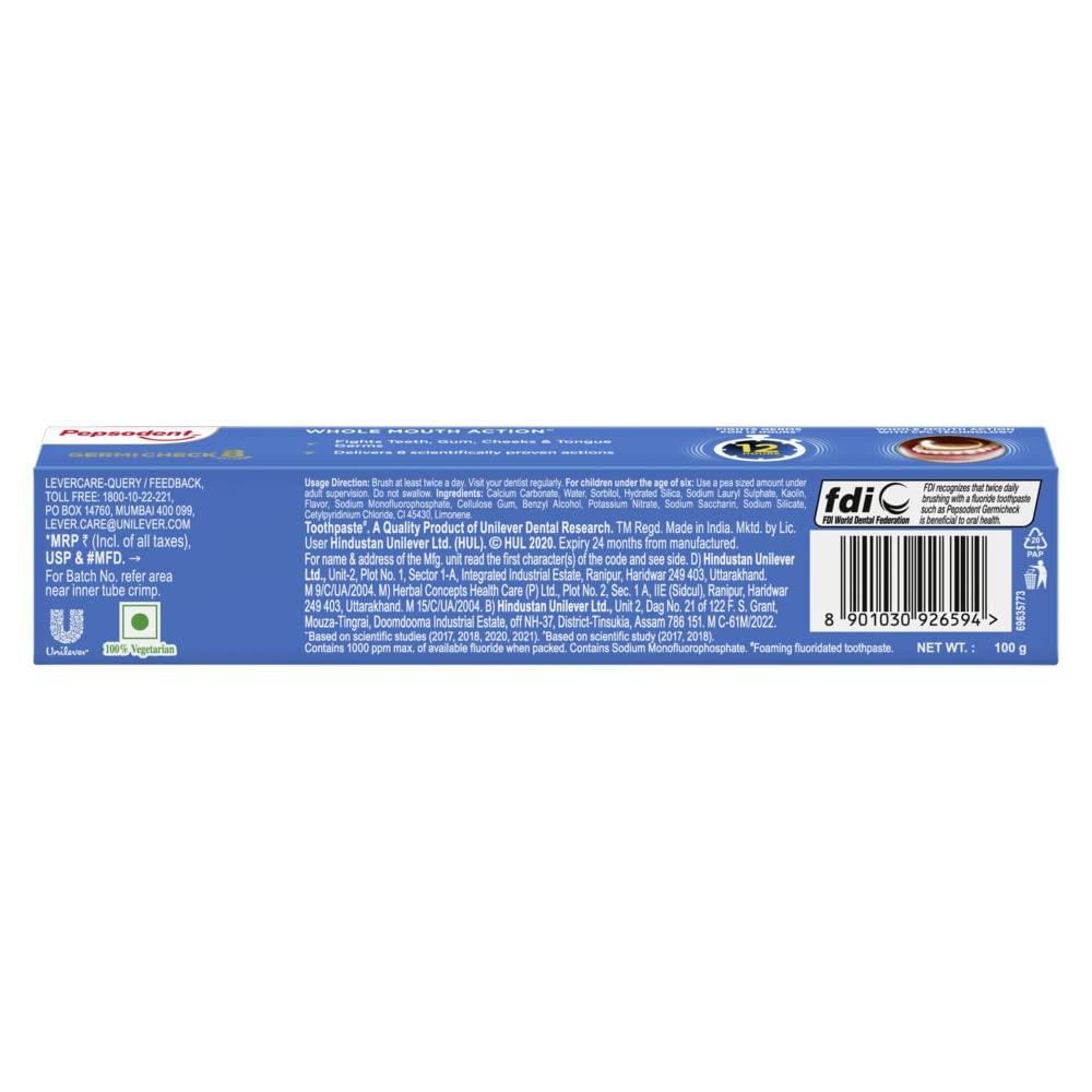 Pepsodent Pepsodent Germicheck 12h Germ Protection Toothpaste, 100g