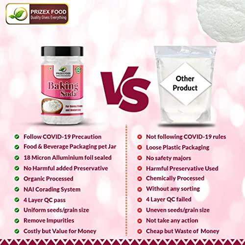 Prizex Prizex Baking Soda | uses for Cleaning face Skin Teeth whitening Cooking Eating 900gm