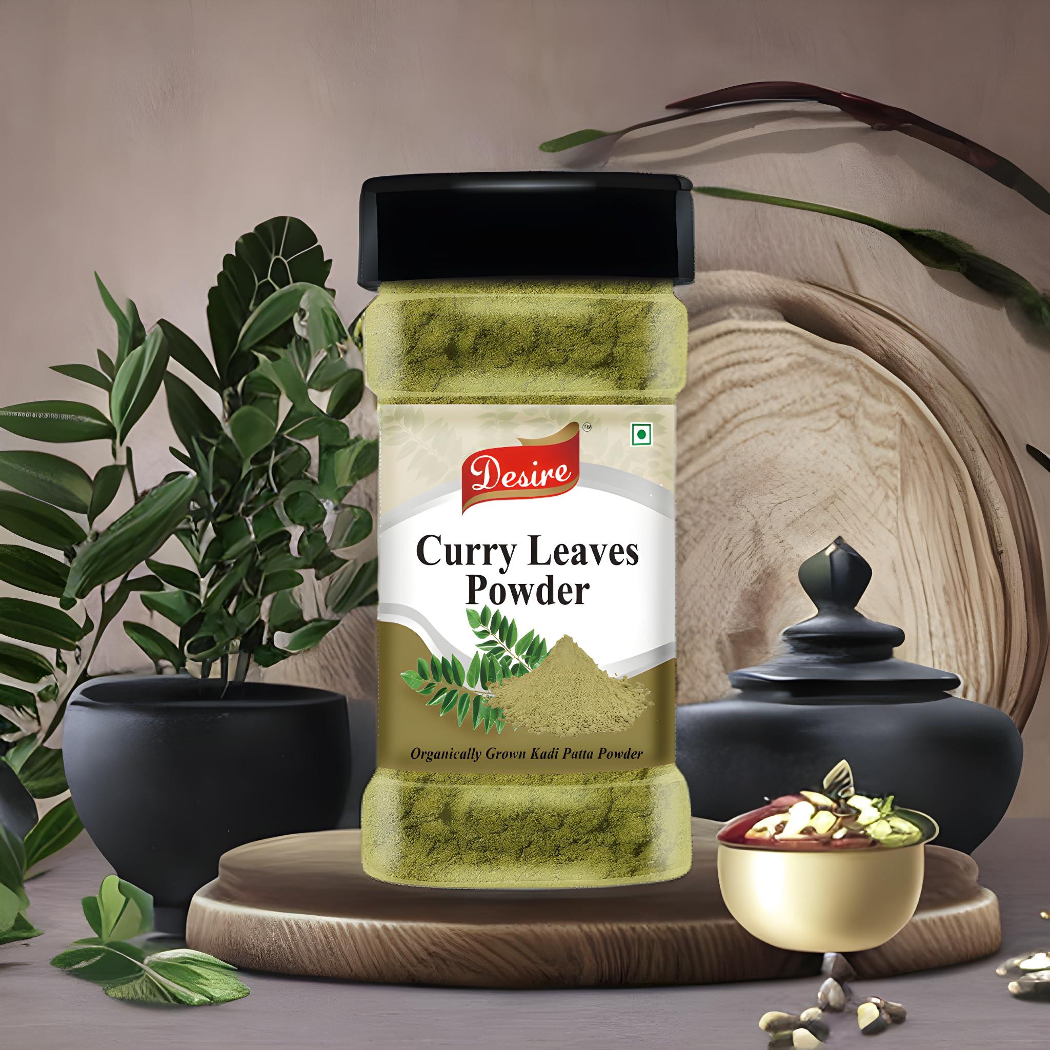 Desire Desire Curry Leaf Powder 80 Gram [Dried Kadi Patta Powder]