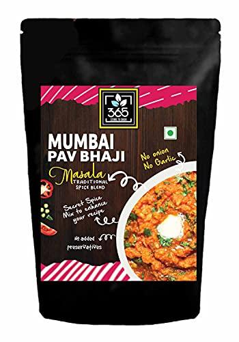 365 STORE TO DOOR 365 STORE TO DOOR Indian Spice - Jain Mumbai Pav Bhaji Masala, 250 gm | Homemade Powdered | for Healthy Cooking | Ready to use | All Seasonings Spices | Pure & Hygiene | Mumbai Special Taste