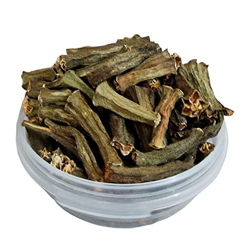 SSG SSG Dried Bhindi, Ready To Fry Indian Vegetable Snacks (Naturally Dry Lady Finger - Okra) (200 gm)