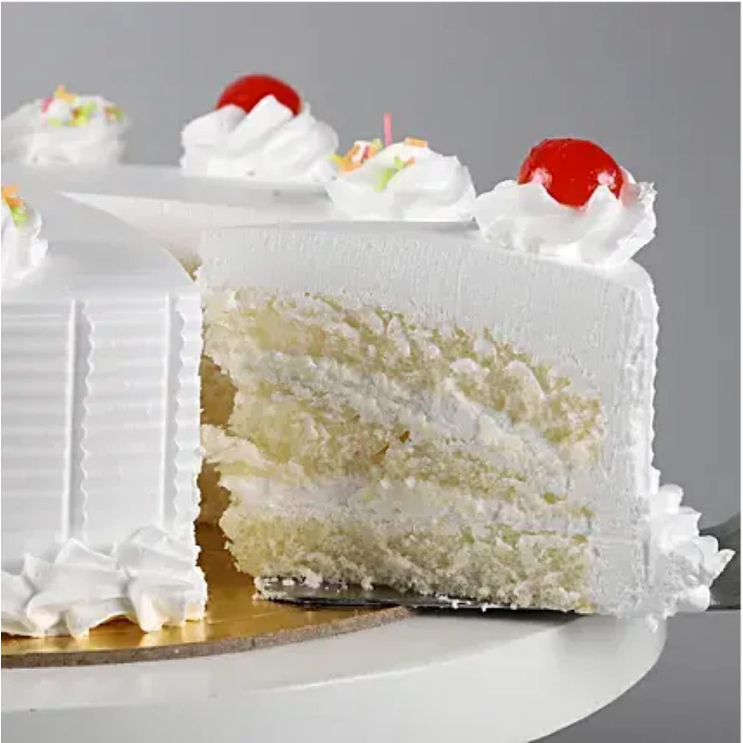 BIGWISHBOX Bigwishbox Fresh Vanilla Cake 500g | Birthday/Anniversary Cake | Sameday/Nextday Delivery
