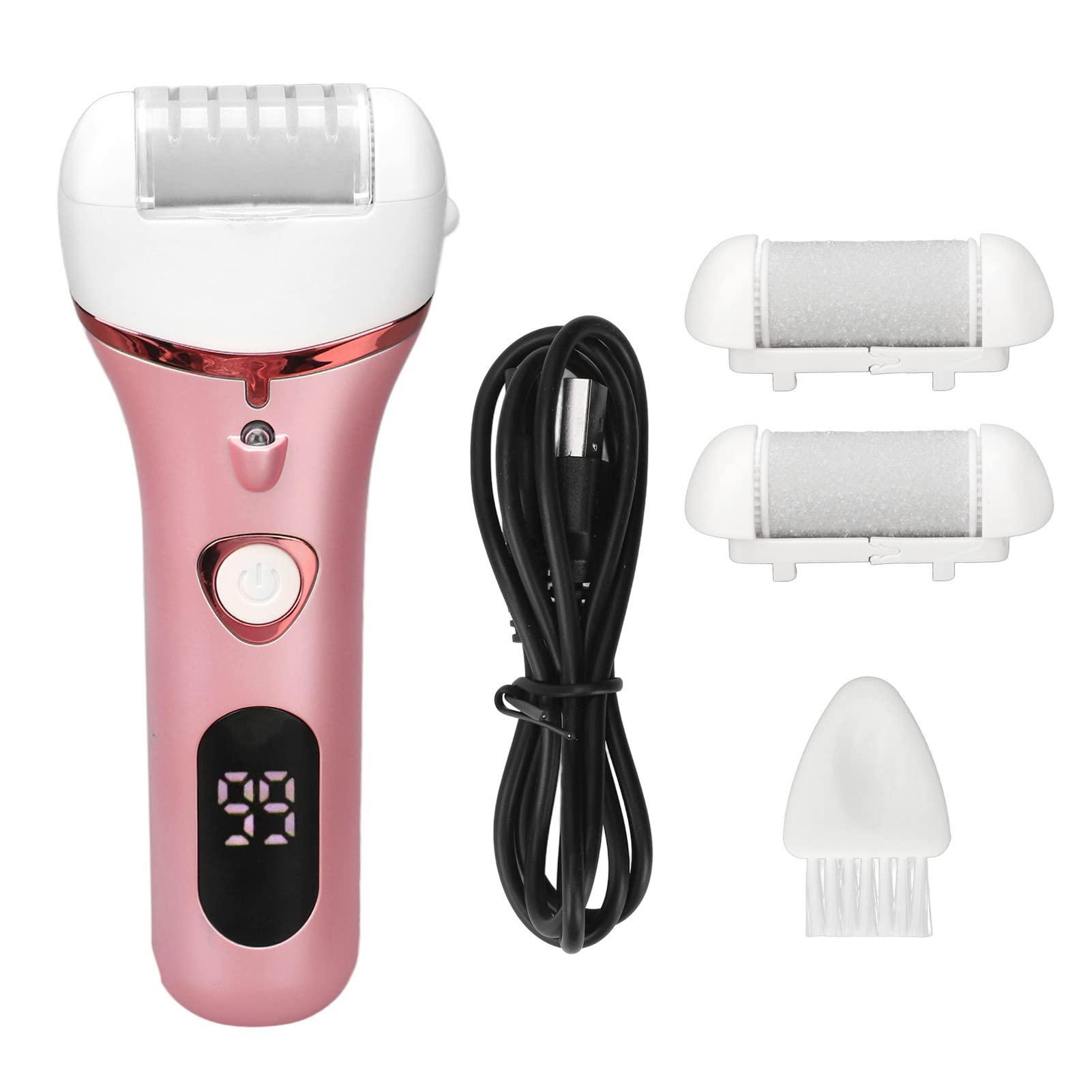 BUCS Electronic Foot File, Pedicure Foot Grinder Callus Removal Rechargeable for Beauty Salon (Pink)