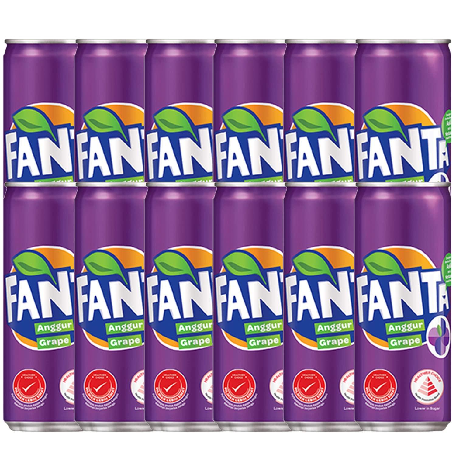 Fanta Fanta Grape Flavoured Drink, 12 X 320 ml