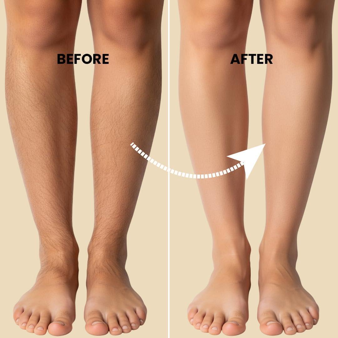 The Wellness Shop The Wellness Shop - Women Chocolate Hair Removal Powder, 10 Minute Full Body Waxing Powder, Painless And Natural Solution For Unwanted Hair And Parlour Like Result At Home