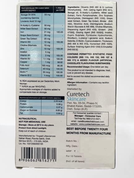 Generic RETRO HAIR PLUS TABLETS, MULTIVITAMIN FOR HAIR HEALTH, 1 PACK OF(3 * 10) TABLETS