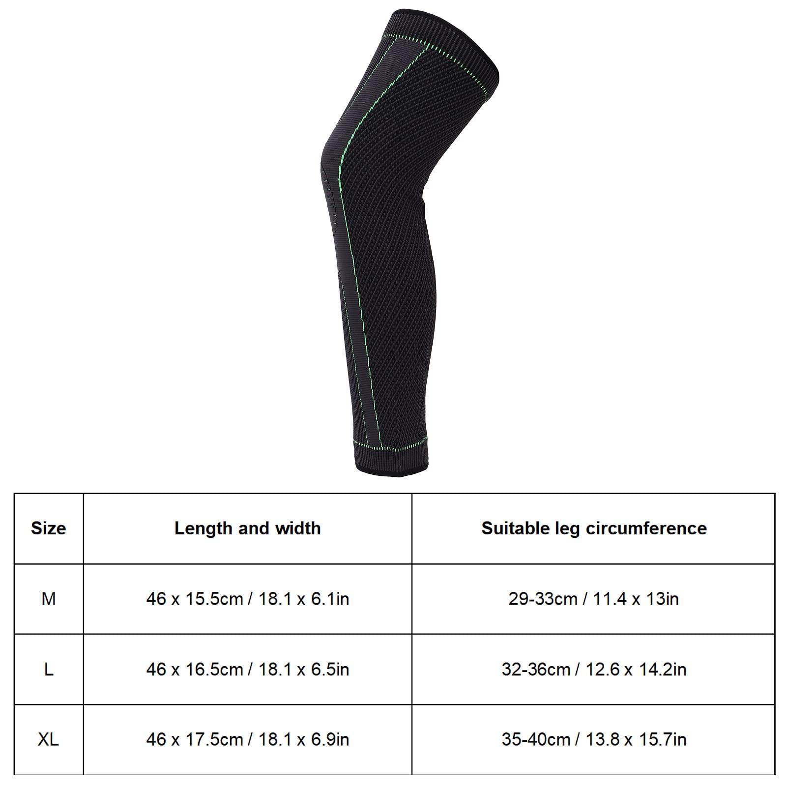 cigemay Knee Protect Sleeve, Knee Sleeves Prevent Varicose Veins Provide Pressure for Legs(L)