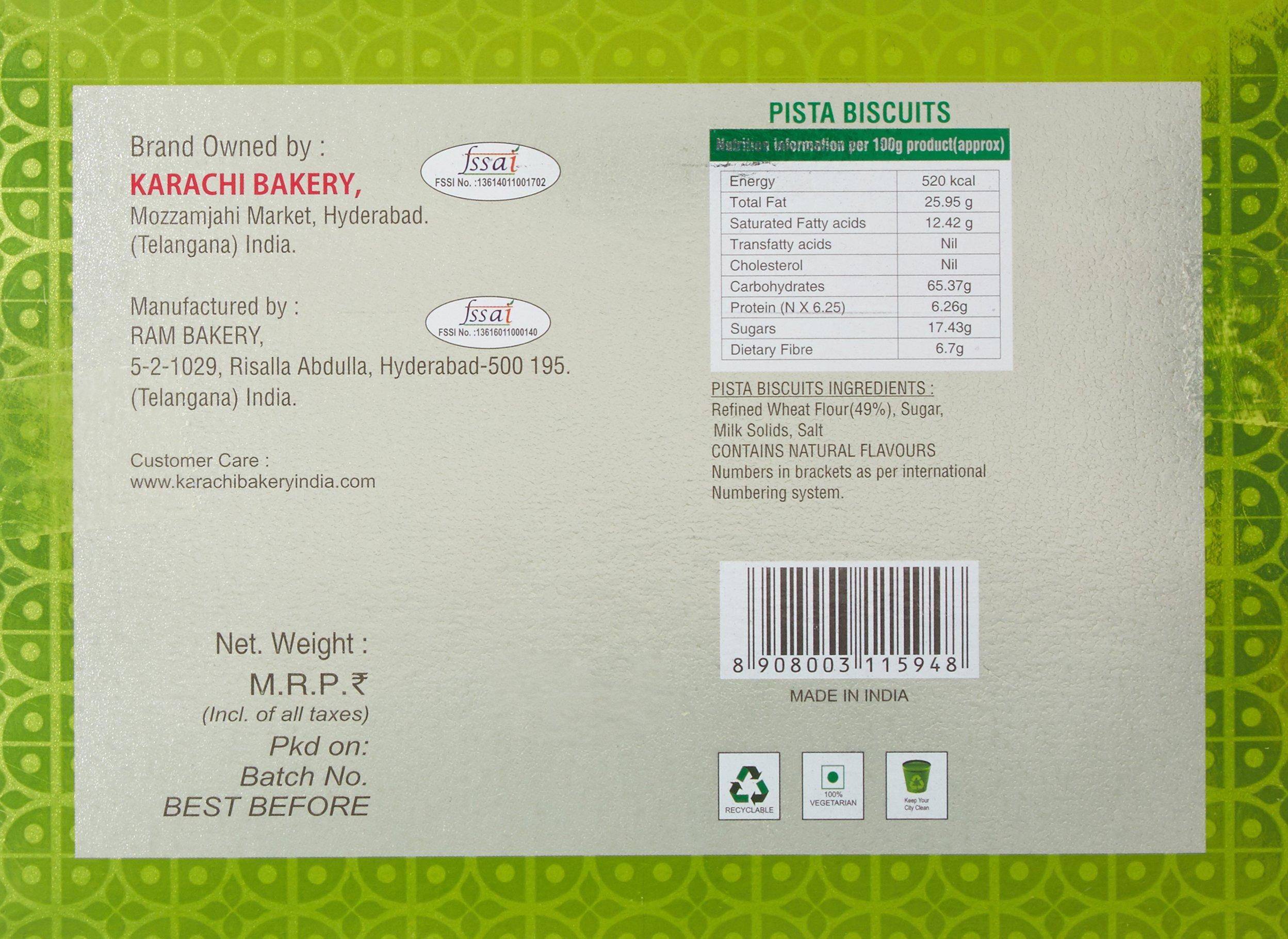 Karachi Bakery Karachi Bakery Chocolate Cashew Biscuits, 400g + Karachi Bakery Biscuits - Green Pista, 400g