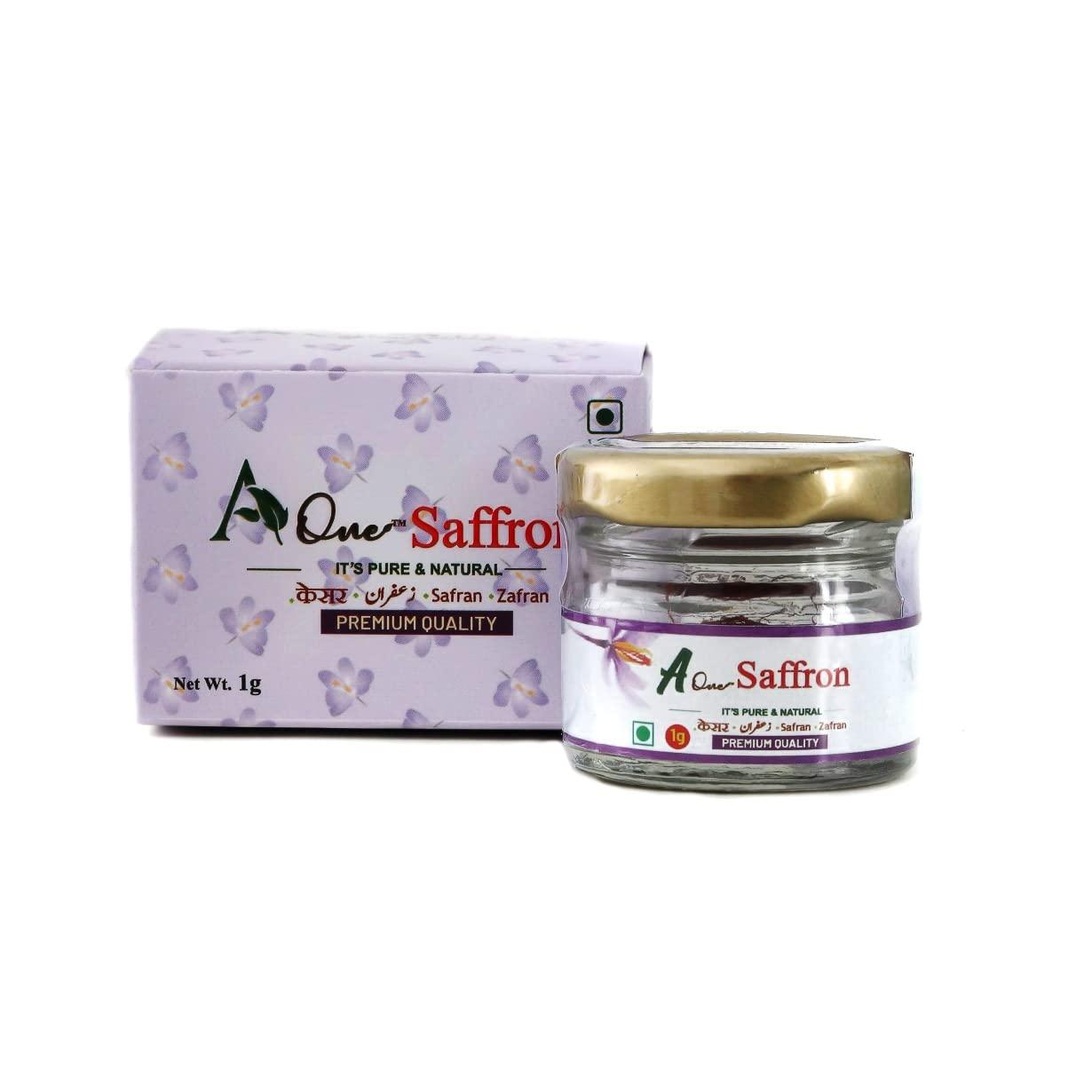 A One AOne\'s Pure & Natural Premium Saffron Threads | 1g (Pack of 5)