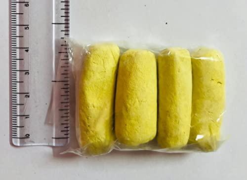 BhayaJi BhayaJi Original Natural Scented Gopi Chandan Tilak Forehead Tilak Stick (Yellow) Auspicious, scented, and sacred Tilak 100% pure, Spiritual things, Holy things, Hare Krishna (Set of 24)