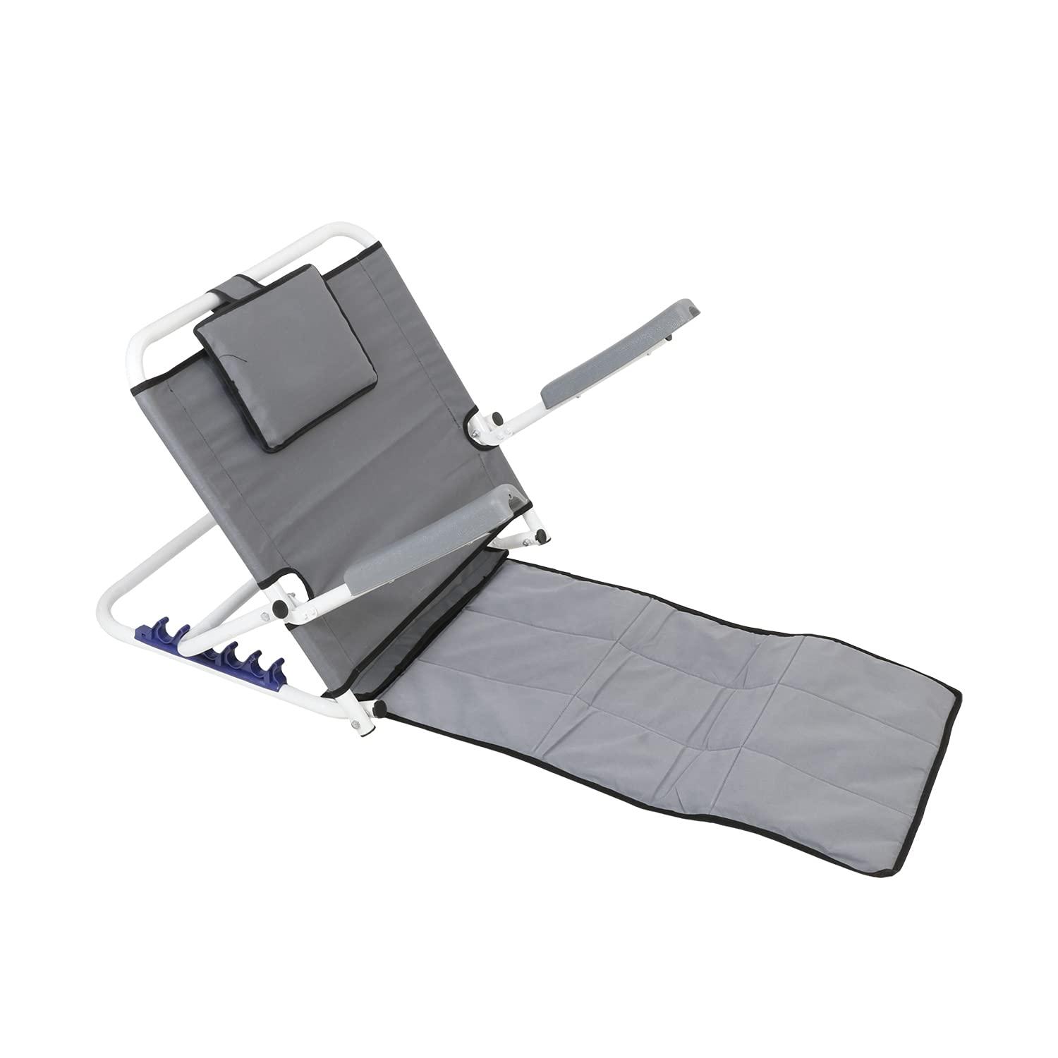 AMMOORA AMMOORA India Surgical Back Rest with Handle for Patient Old Age People & DISABLE Person with Hand Relaxation Adjustable Hospital Back Rest for Back Support Use On Bed Size Universal