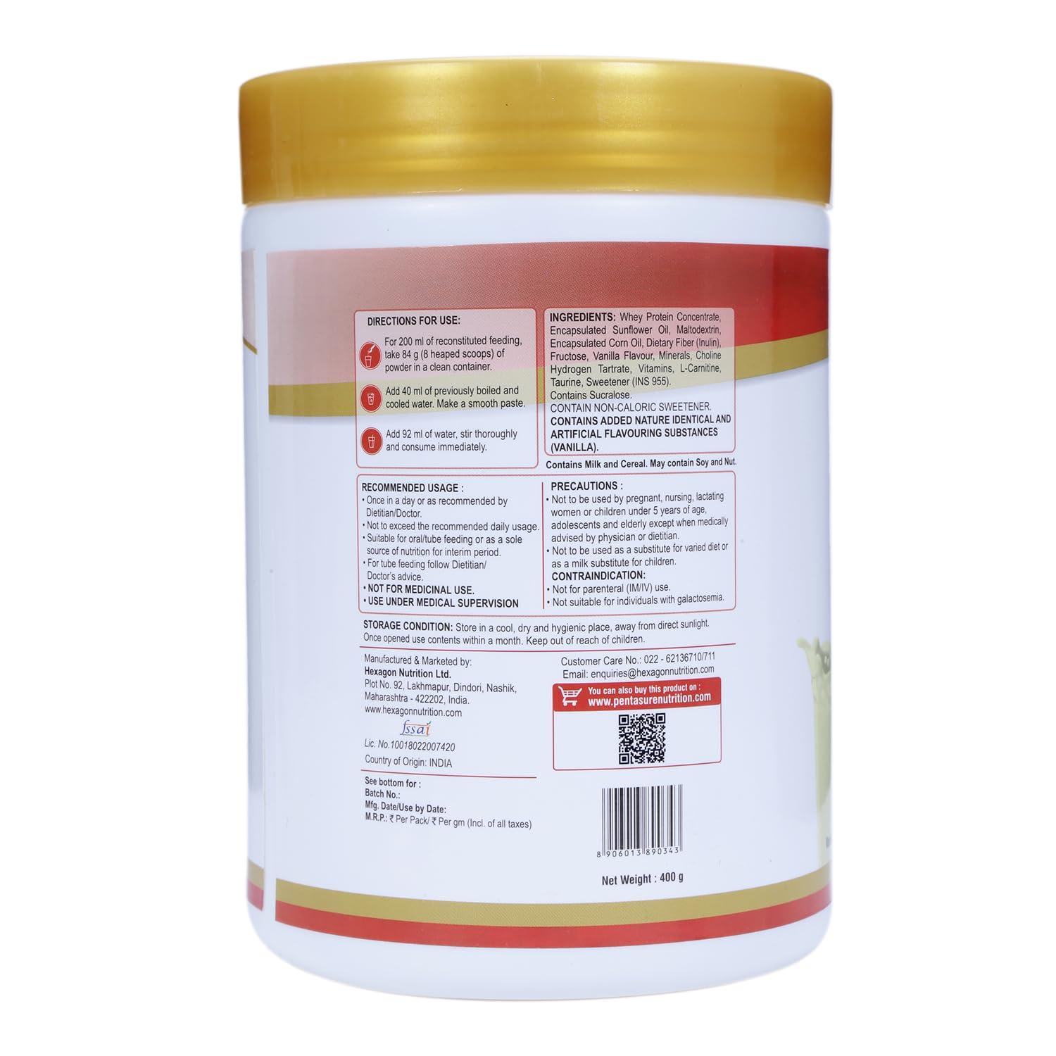 Pentasure PENTASURE DLS Dialysis Care - Vanilla Flavour 400gm