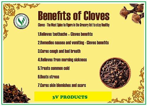 3V PRODUCTS 3V PRODUCTS Cloves 100g | Laung | Lavang | Lavangalu | Lavangam | Krambu (Whole)