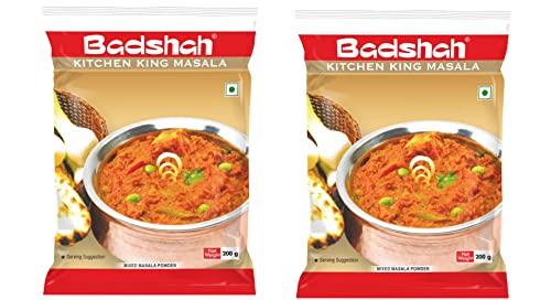 Badshah Badshah Kitchen King Masala Powder - 400 Gram (200g x 2 Pack) / Blended Spice Mix / for Healthy Delicious & Flavourful Cooking / Easy to Cook / Powder Hygienically Packed / No Preservatives