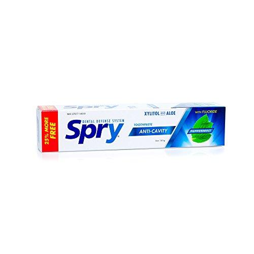 Spry Spry Xylitol Toothpaste With Fluoride, Natural Peppermint, Anti-Cavity, 5 Oz