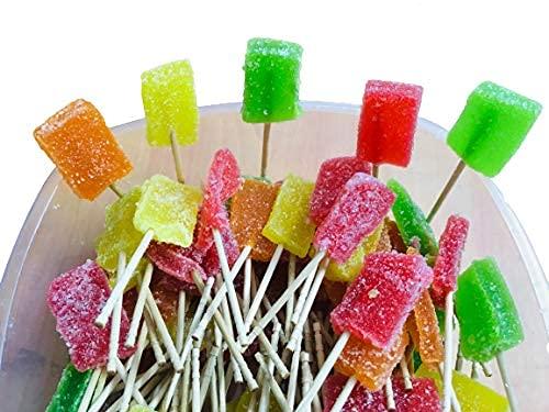 ORGANIC NATURE Organic Nature Yummy Jelly Lollipops| Sugar Coated Jelly Lollipops | Mix Fruit | Vegetarian | for Kids | Assorted Jelly Candy 200 Gram