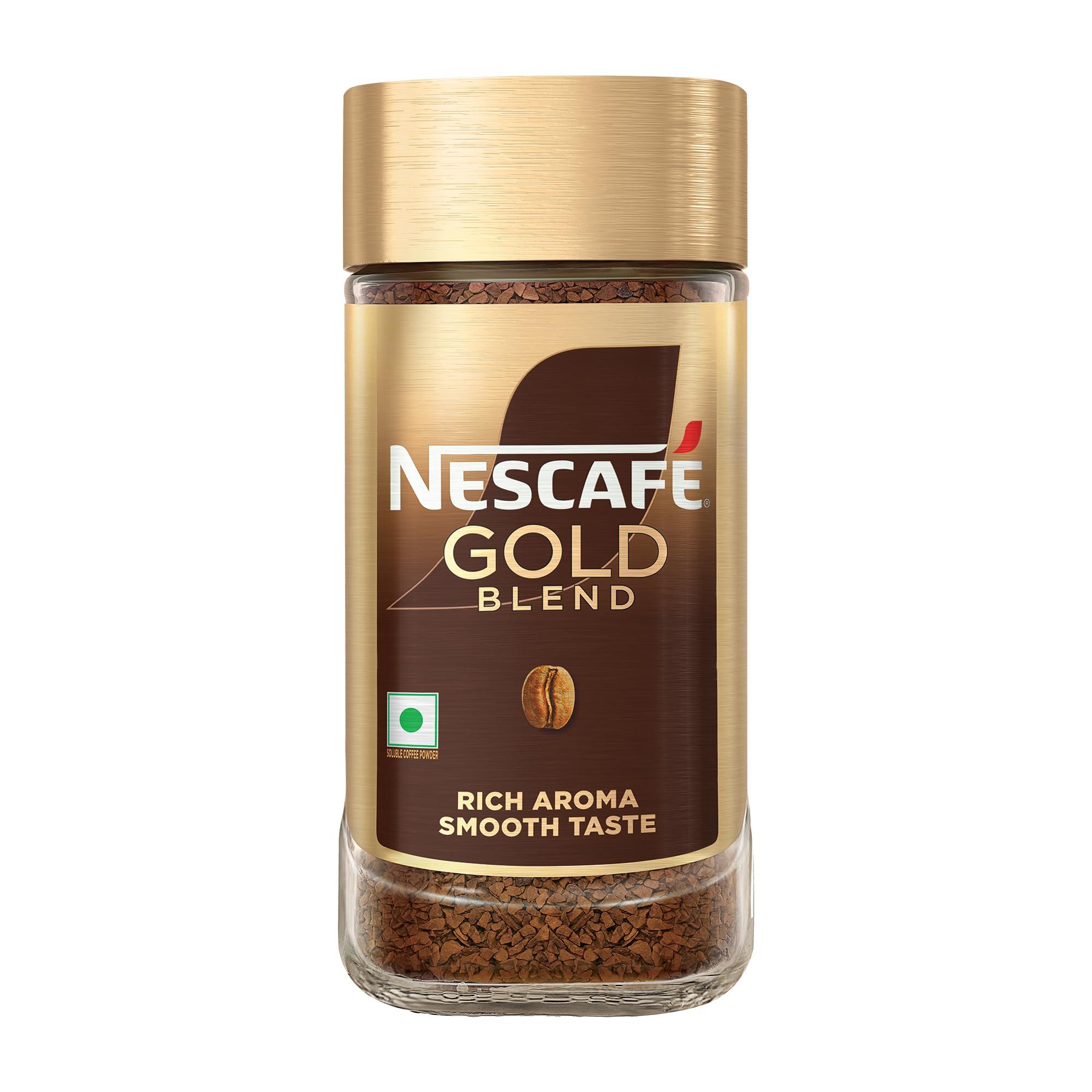 Nescafe Nescafe Gold Rich And Smooth Instant Coffee Powder, 185 Gram /190 Gram (Weight May Vary) (Pack Of 2) - Jar