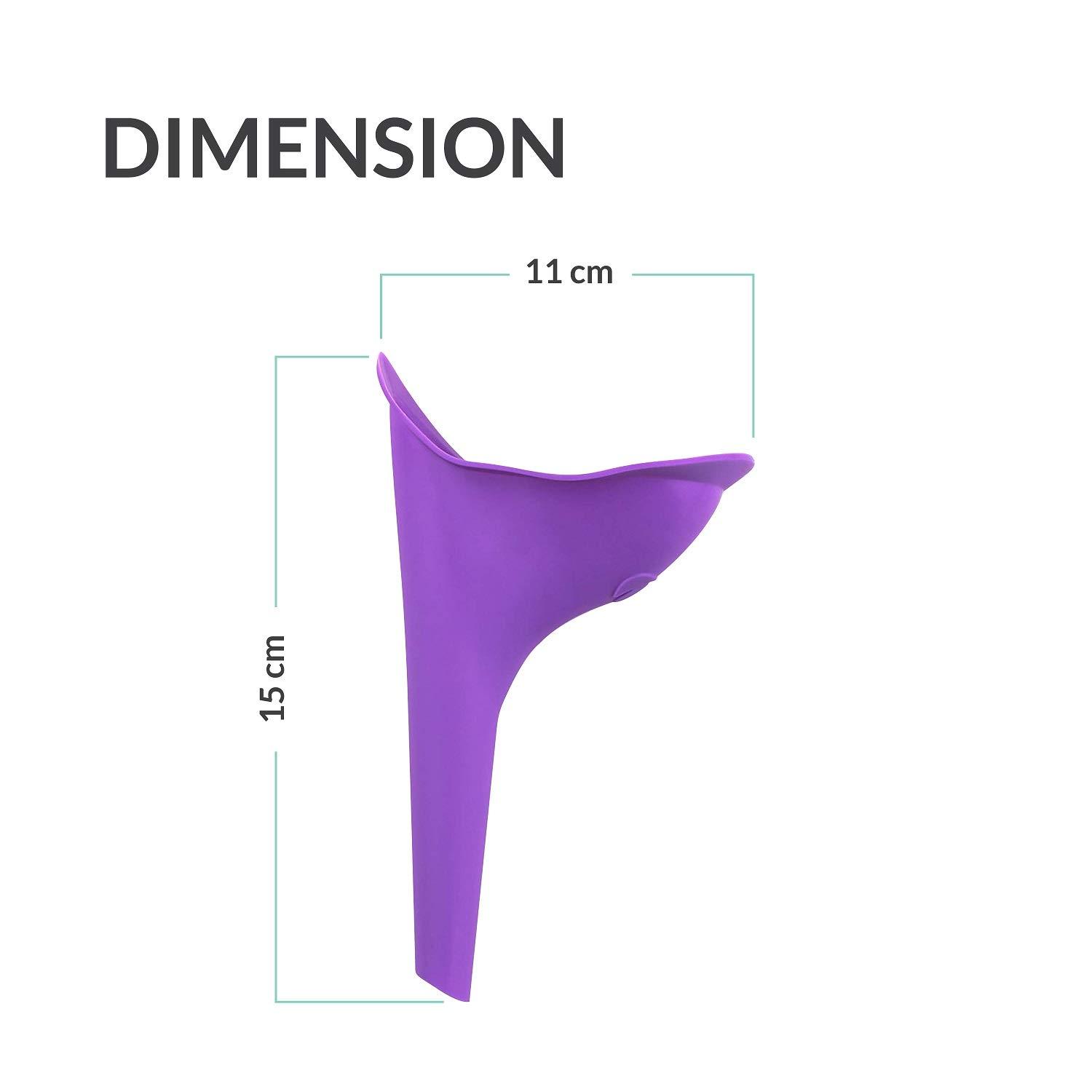 PEE BUDDY Peebuddy Stand And Pee Reusable Portable Urinal Funnel For Women (1 Unit) & Paper Based Disposable Female Urination Device for Women -