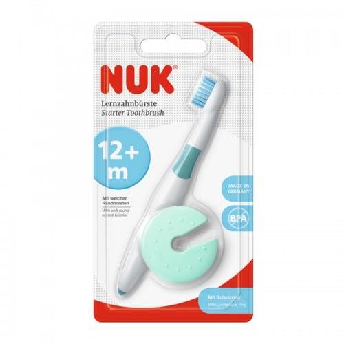 NUK Nuk Starter Toothbrush with Protective Ring (White)