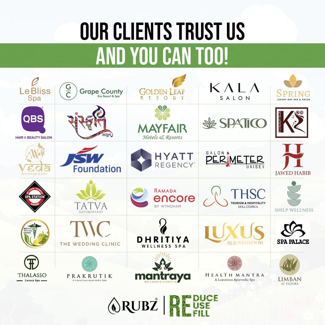 Rubz Rubz Lemon Handwash Refill Pack 5 Litre with 500ml bottle | Paraben Free Liquid Gel | Complete Protection for Soft Hands | Best for Hotel, Spa, Salon, Family, Gym | Total 5.5 Litre