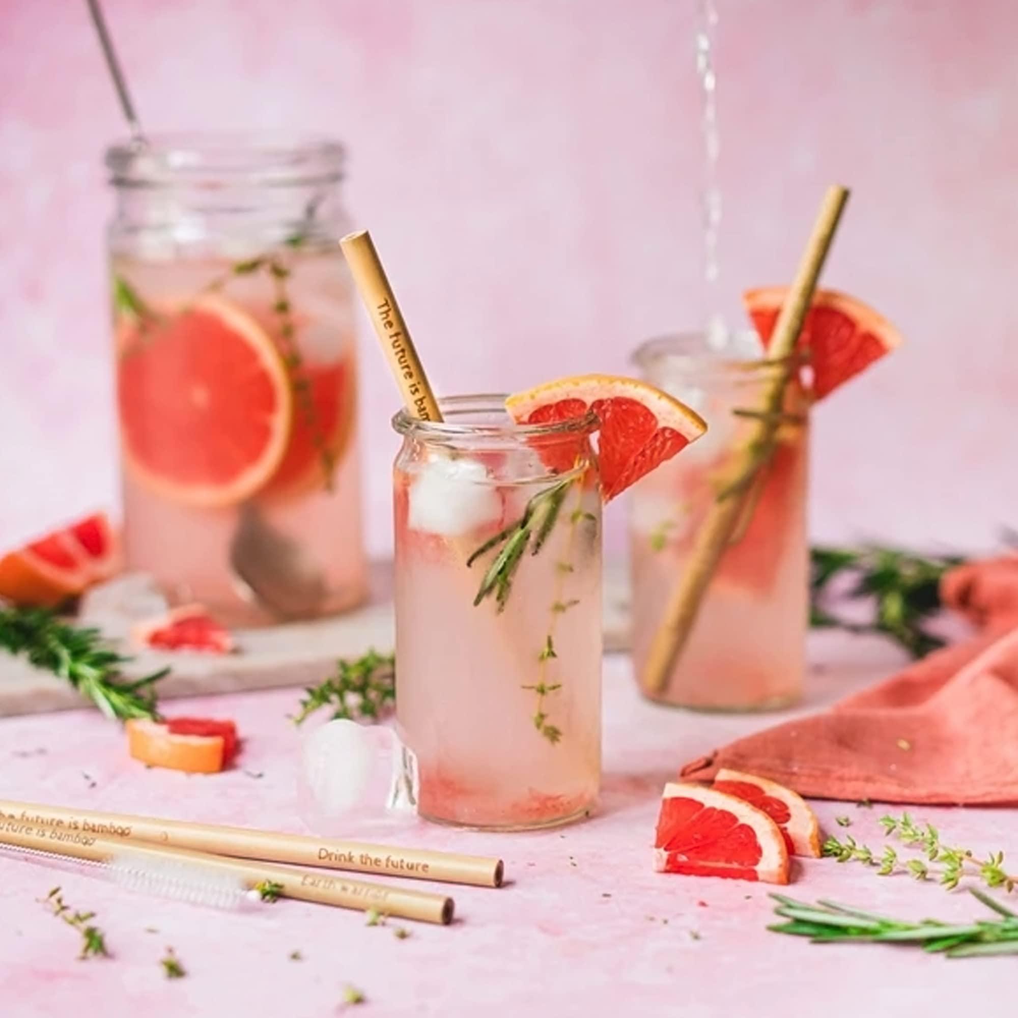 The future is bamboo The Future is Bamboo Bamboo Straws, Reusable Straws, Wooden Straws for Drinks, Pack of 6