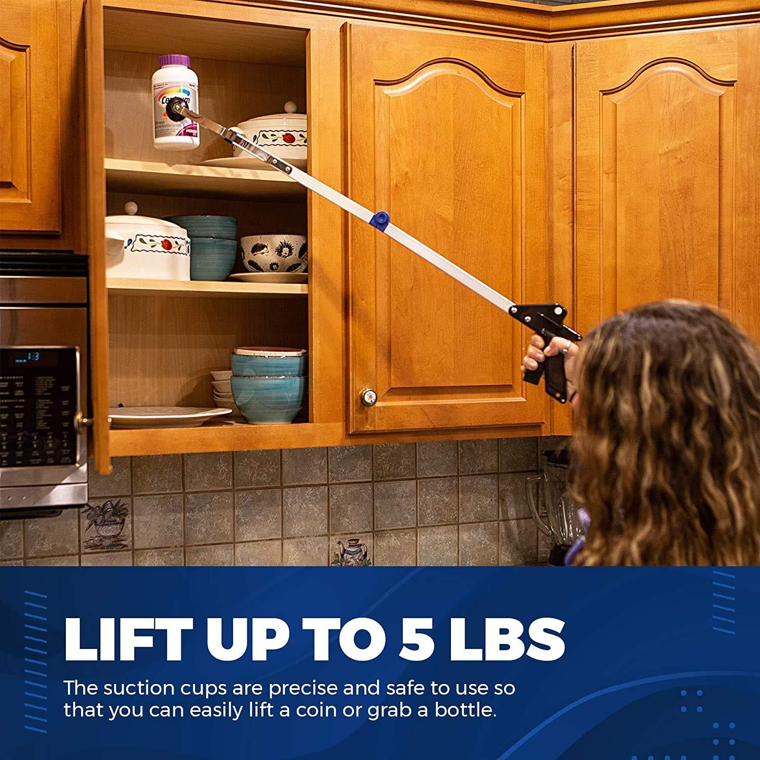 MEDca MEDca Reacher Grabber Tool - Gripping Device - Lightweight Durable Folding Claw Extends Arm Reach To 32 Inches Ideal Indoor And Outdoor Reaching Trash Grabber Picker Upper Tool