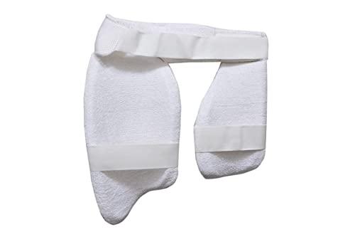 Spocco SPOCCO | Cricket Thigh Combo Thigh Guard Ultimate Combo of Cricket Thigh Pad & Inner Thigh Pad (White) | TG95
