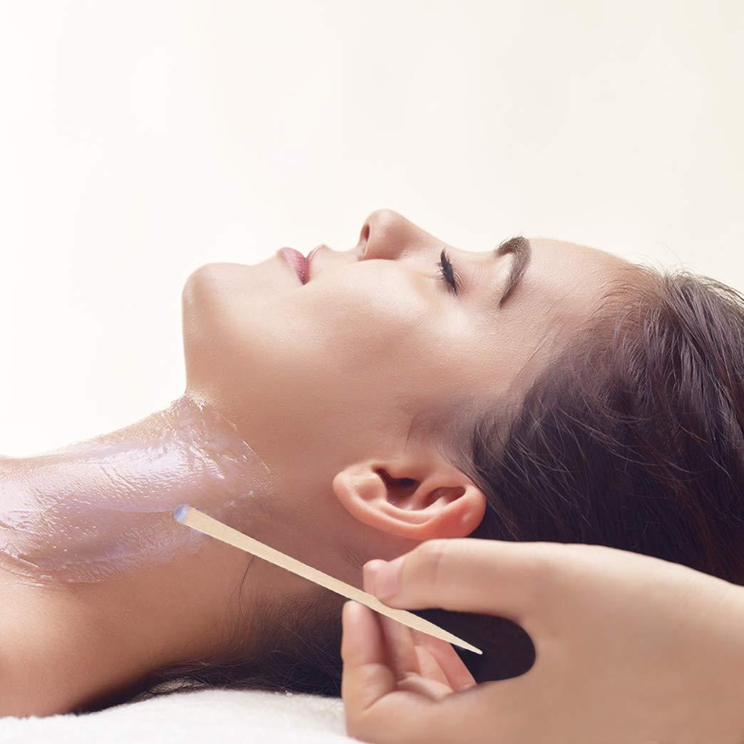 1000 1000 Pieces Small Wax Sticks Wood Waxing Spatulas Applicator Sticks Wooden Craft Sticks Hair Nose Wax Stick for Hair Body Eyebrow Removal