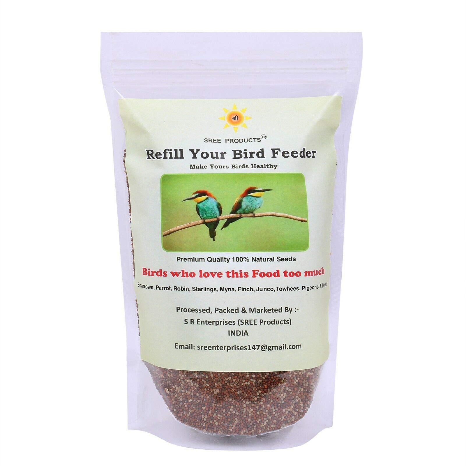 SREE PRODUCT Finger Millet Ragi Nachni Bird Foods Organic Grain Wt. 400g
