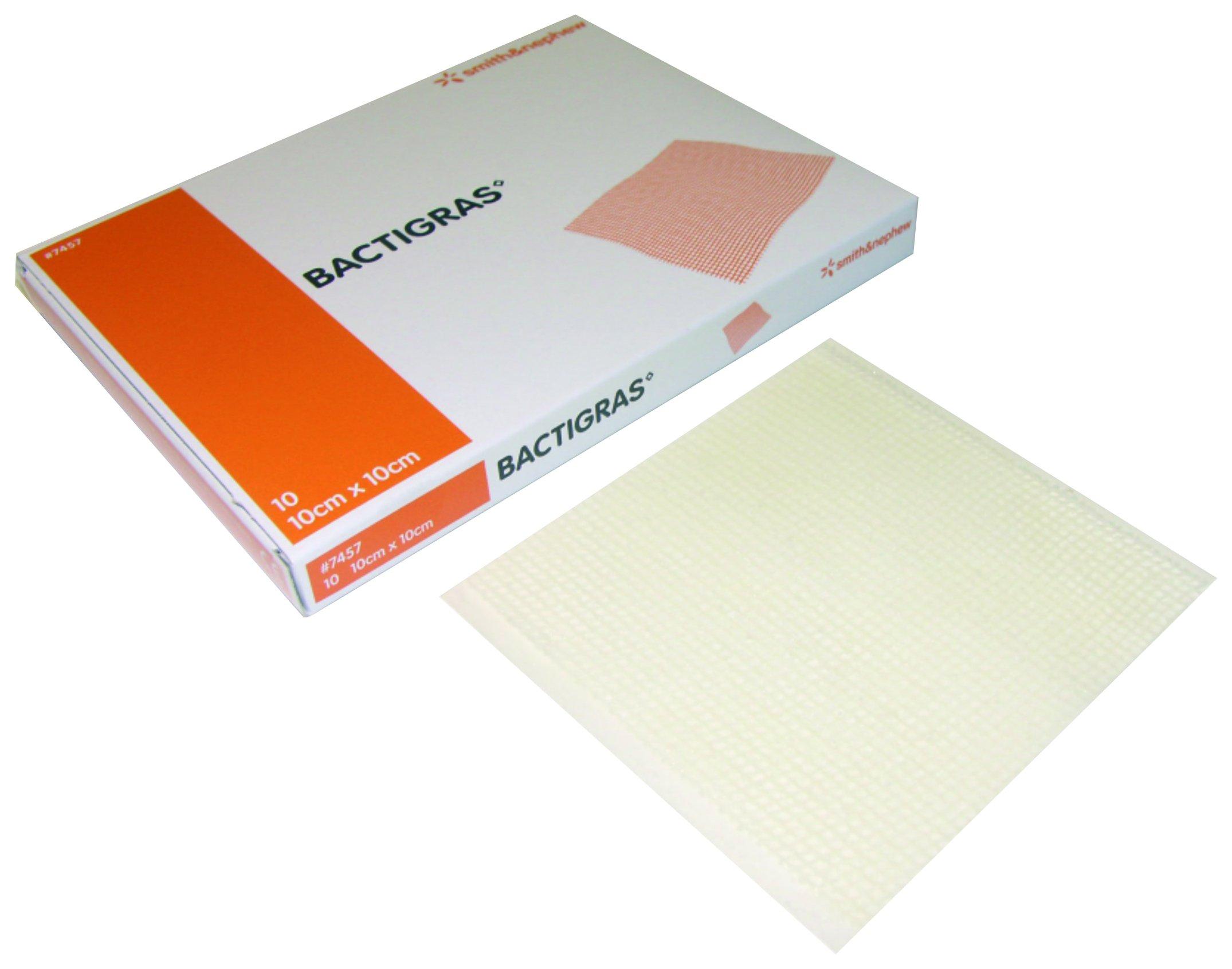 Smith and Nephew Smith and Nephew 87110001 Bactigras, 10cm x 10cm Pouch