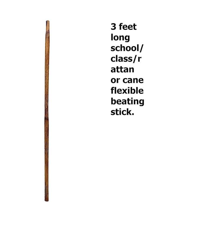 Generic CRAFTCANE Cane/Rattan made Morning walk Stick for Men and Women (3 feet long beating stick)