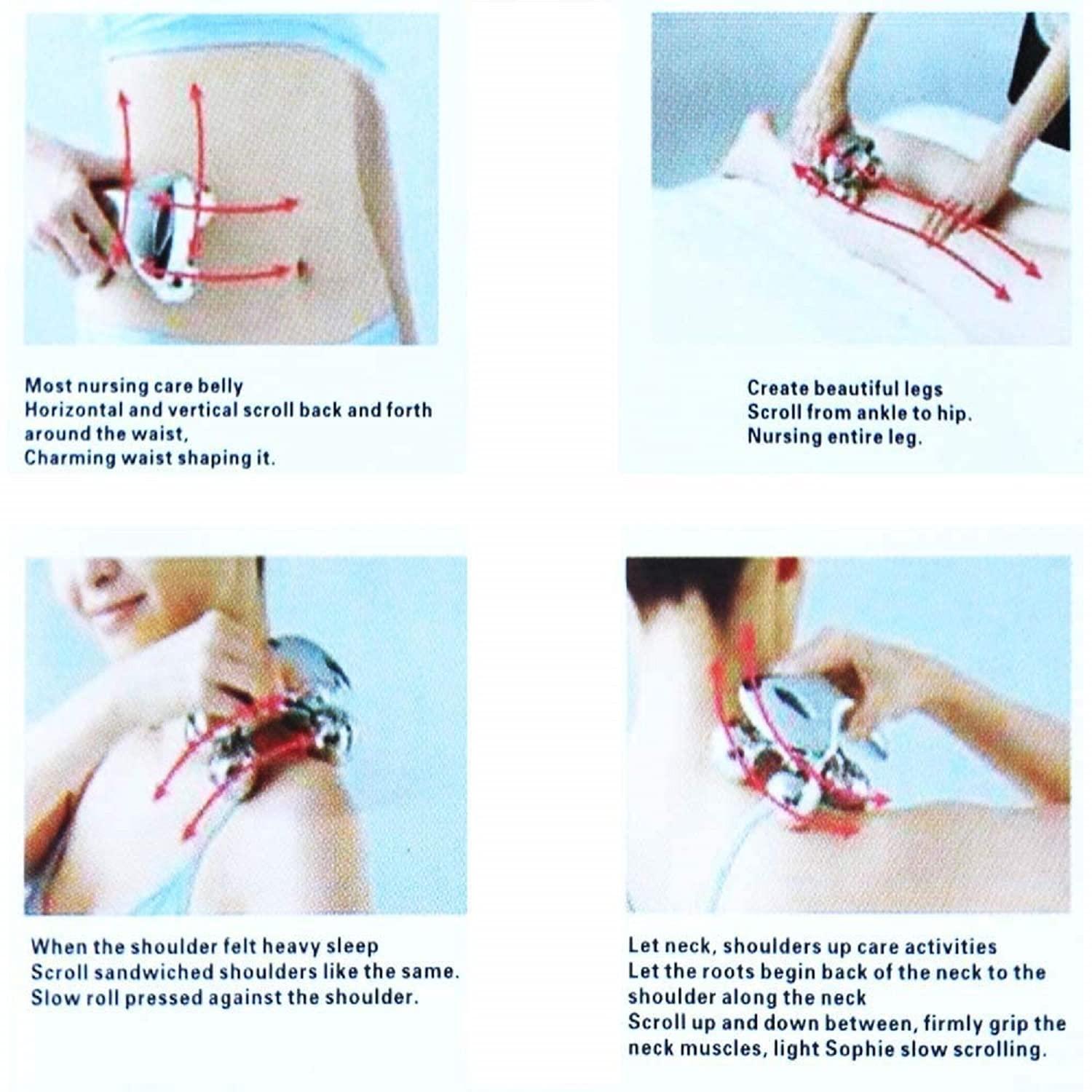 BLUE FERI BLUE FERI 4D Massage Roller Diamond Full Body Massage Roller Facial Anti-Wrinkle Smooth Skin