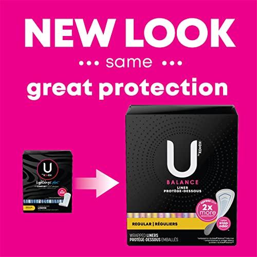 U by Kotex U by Kotex Curves Regular Liners, Unscented, 80 Count