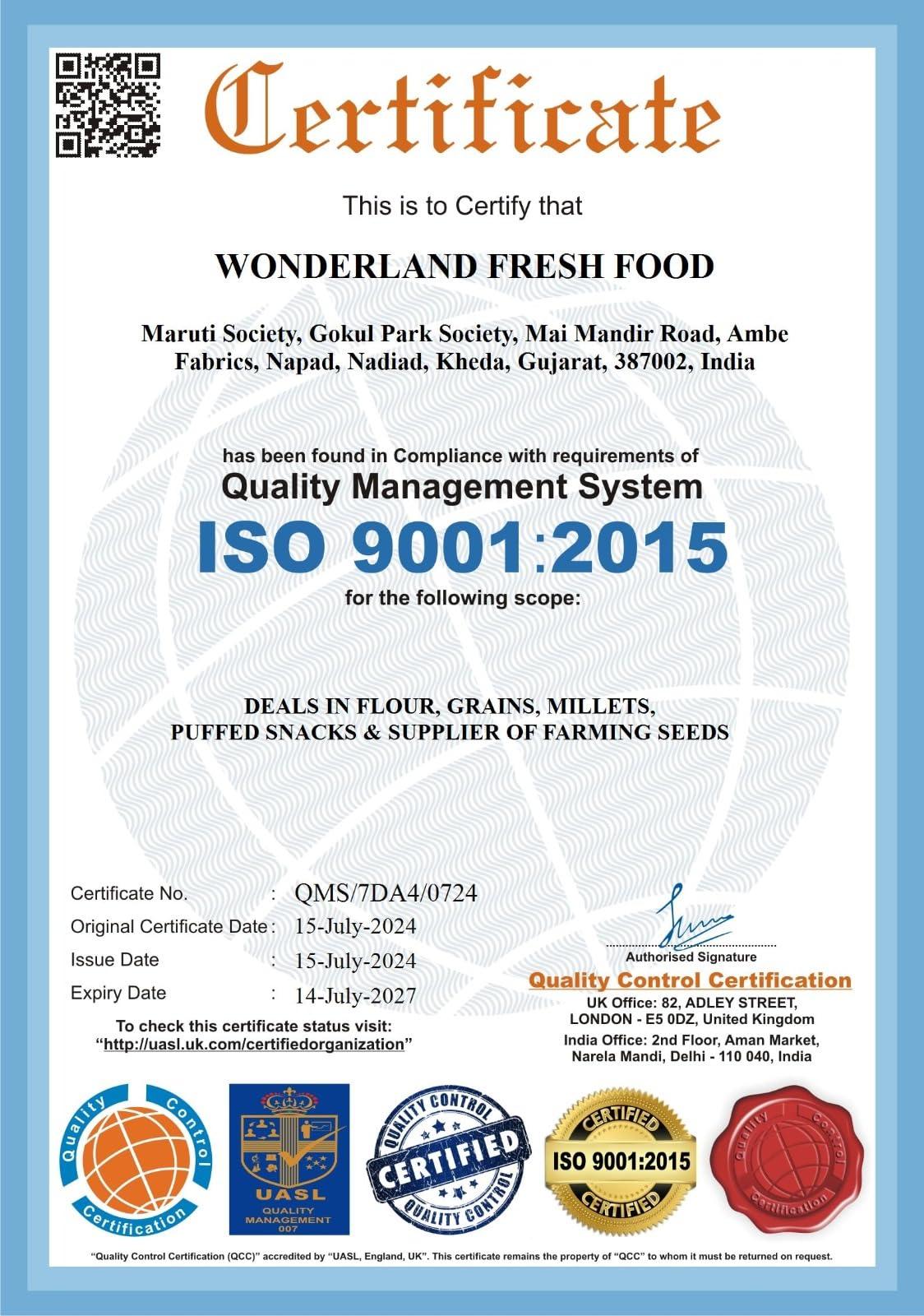 WONDERLAND FRESH FOOD M P Sharbati Wheat Flour | atta chakki fresh atta | Stone ground chakki atta (1 Kg)