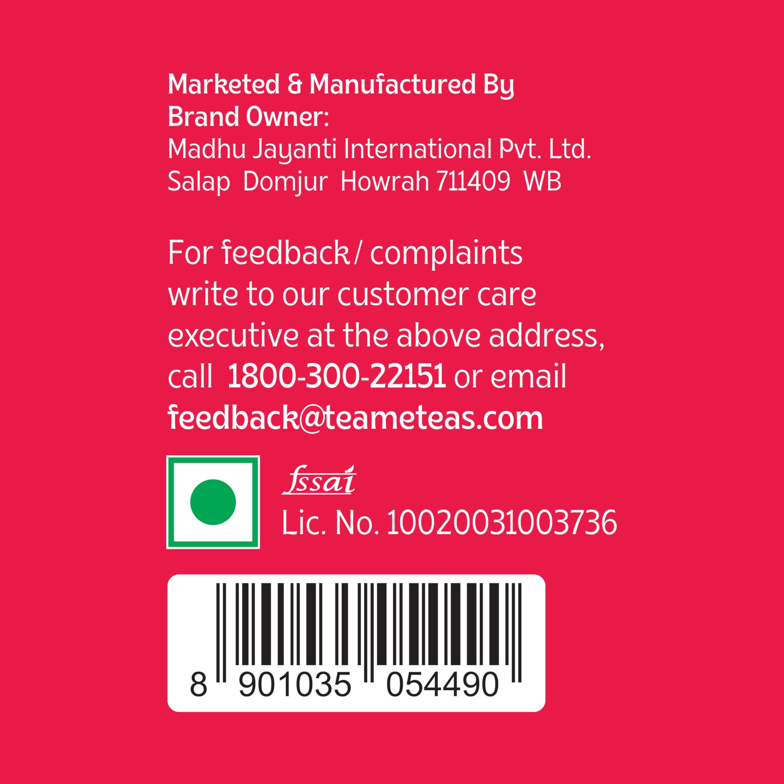 TE-A-ME TE-A-ME Cranberry Apple Fruit Tea Bags|A Fruity Symphony Of Apple, Rosehip With Added Flavours|100% Caffeine Free|50 Cranberry Apple Tea Bags (2 Boxes X 25 Tea Bags = 50 Tea Bags) - Hibiscus