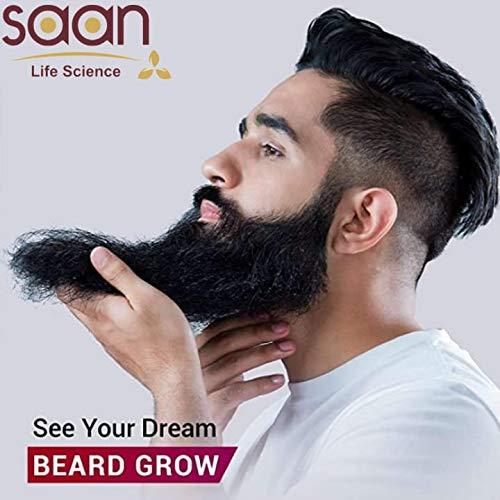 SAAN Life Science SAAN Advanced Beard Growth Kit with 0.5mm, 540 titanium needle Beard Activator (Dermaroller), Onion Beard Growth Oil and Beard & Face Wash| Fast Beard Growth