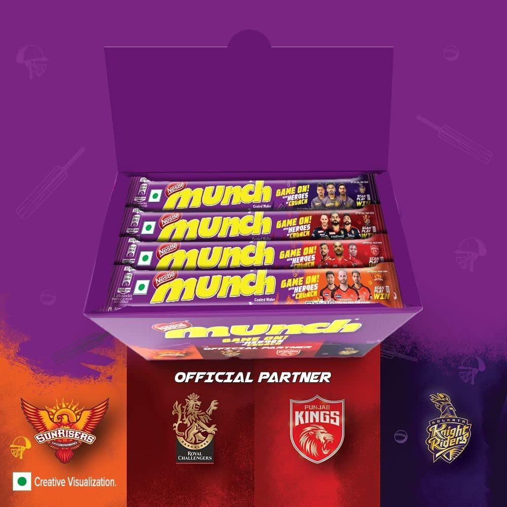 Nestle MUNCH Nestle Munch Maha Crunch-Illicious IPL Box- 800g (25g Wafer, Pack of 32)
