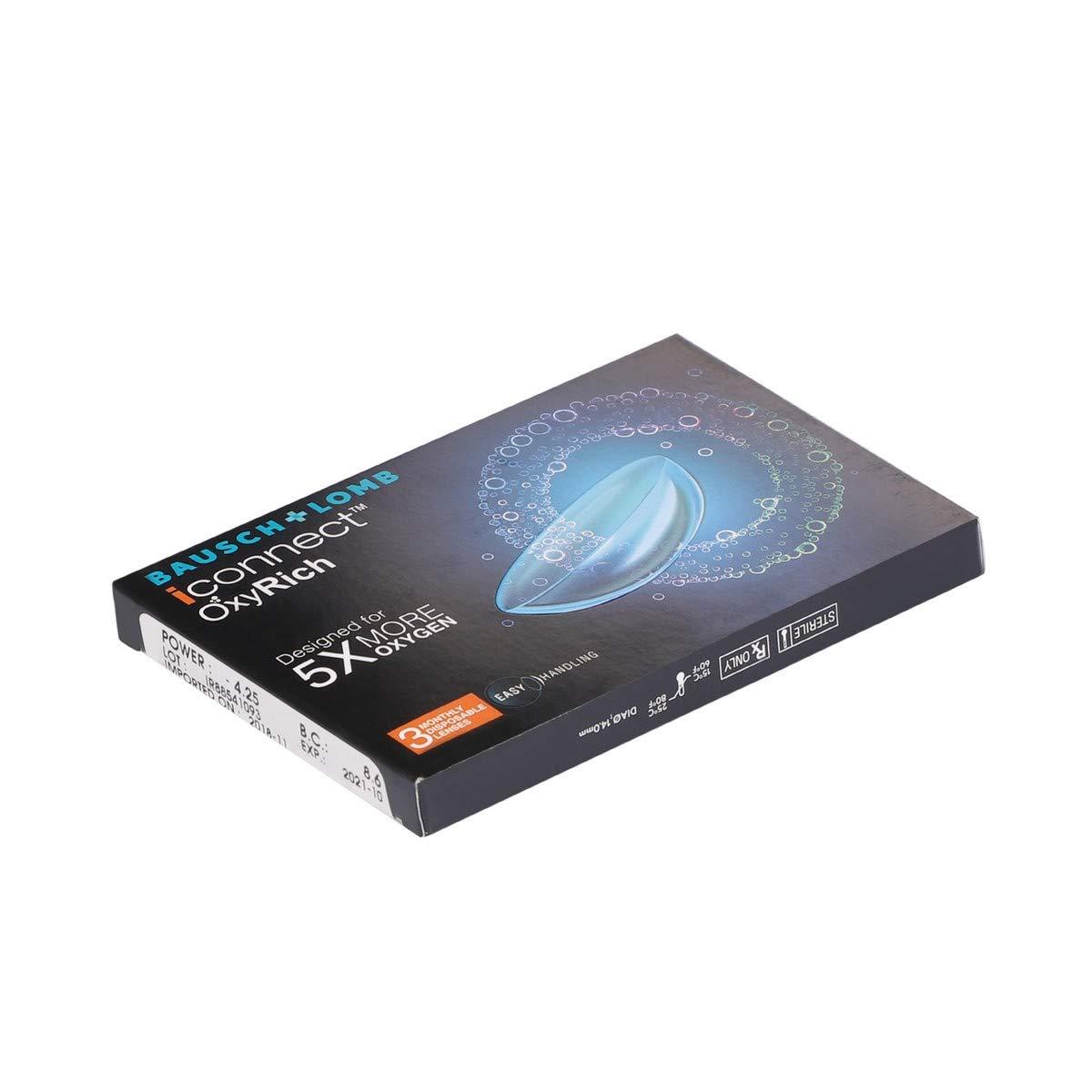 Bausch & Lomb Bausch & Lomb Iconnect OxyRich Monthly Disposable Contact Lens (3 Lens Pack -3.25)