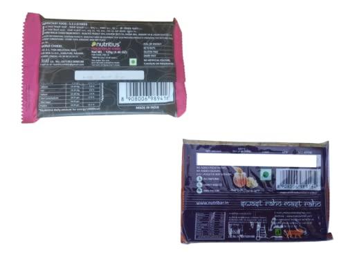 Nutritius Nutritius Peanut Butter & Mawa Malai (Cashew) Premium Soft Chikki Combo Set (Family Pack Of 10)