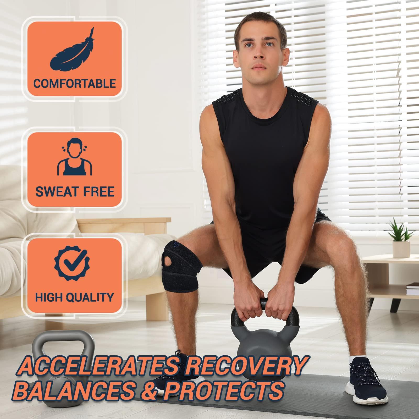 PERSANNA QUALITY OF LIFE Persanna Knee Brace For Women & Men - Adjustable Compression Sleeve Joint Support For Women & Men, Knee Support For Knee Pain. Meniscus Injuries, Arthritis Relief, Weightlifting, CrossFit, Workout,