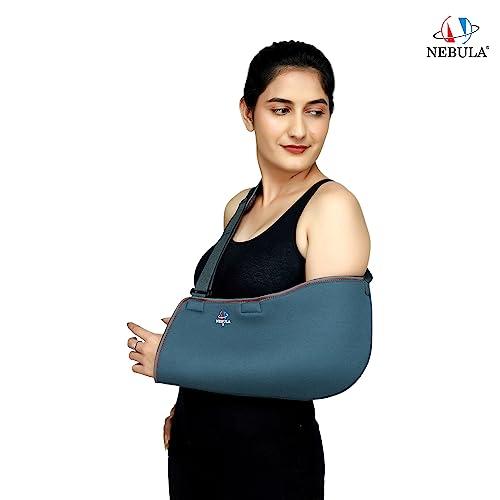 NEBULA NEBULA Orthosys Pouch Arm Sling, Arm Brace Immobilizer With Elbow Support For Fracture, Sprain, Dislocation & Pain Relief, Comfortable Arm Support Brace For Men & Women.