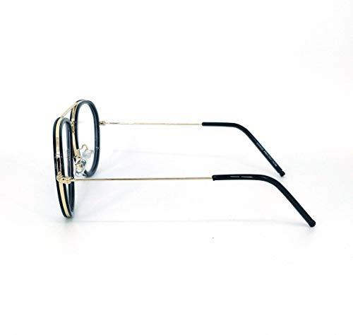 REYOONIK REYOONIK Blue Ray Block Computer Glasses with Anti Glare Coating in Full Rim Aviator Shape Sytlish Frame For Man & Woman(RBC16009GOLD)