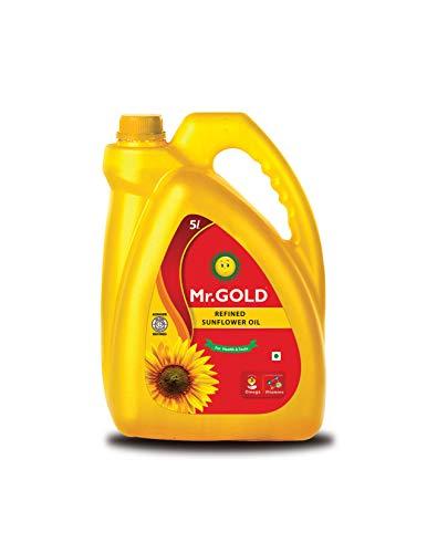 MR. GOLD Mr. Gold Refined Sunflower Oil Can, 5 L