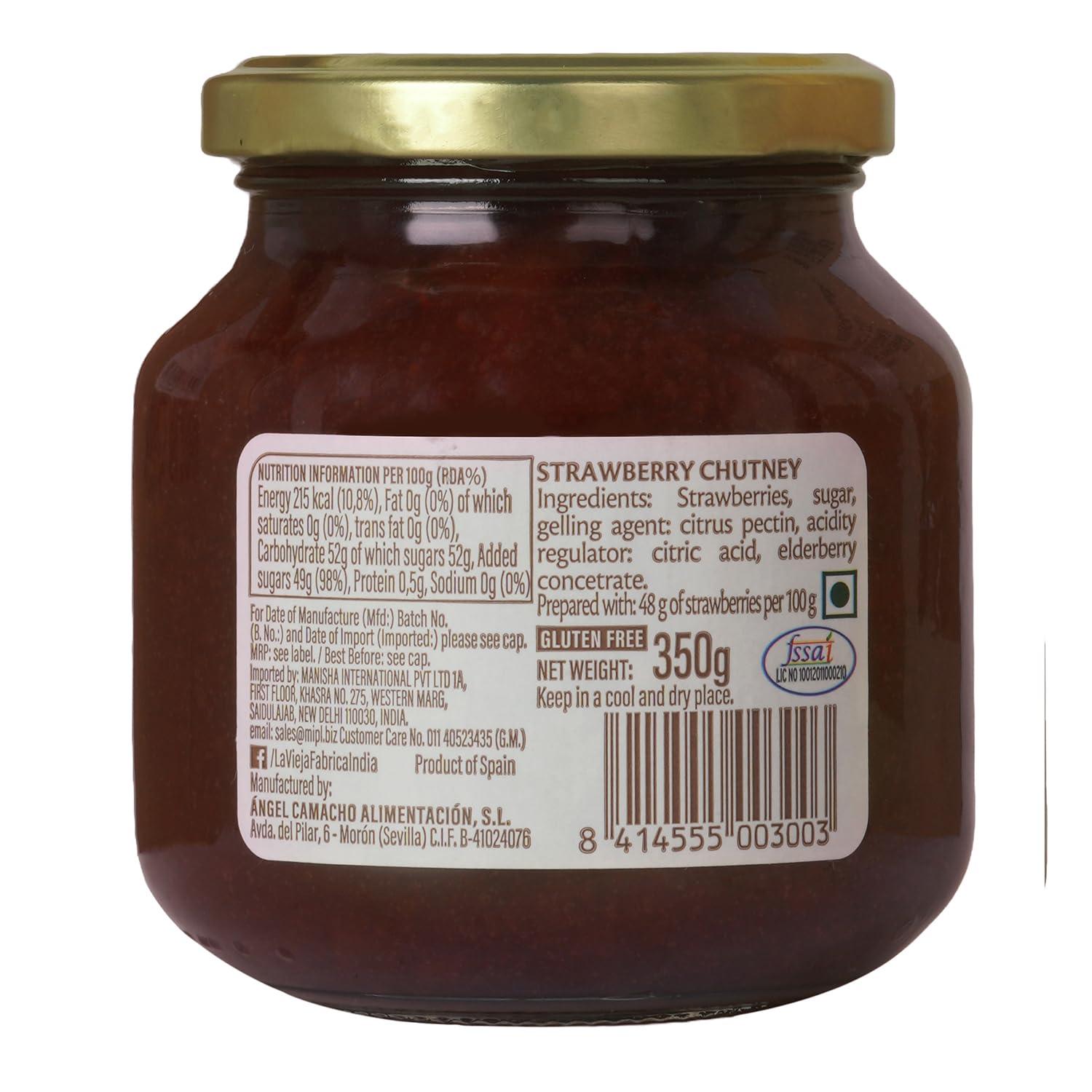 La Vieja Fabrica La Vieja Fabrica Jam Combo Pack of Strawberry jam 350g and Orange jam 365g