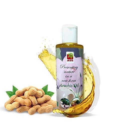 AOS AOS Products 100% Pure and Natural Arachis Oil | Peanut Oil | Groundnut Oil | Arachis Carrier Oils | Cold Pressed | 1000 ml | For Cooking | For Medicine | Heart Disease Problem | Lower Cholesterol |