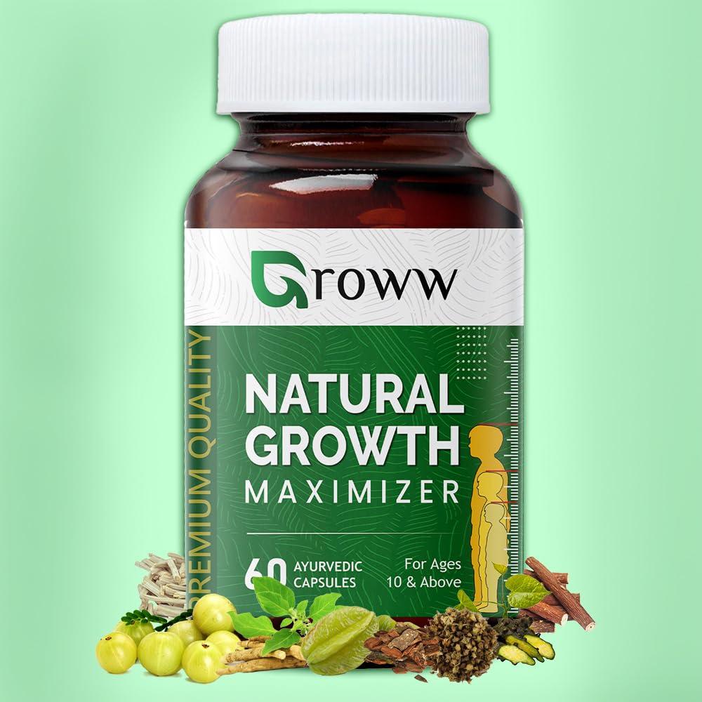 BIG ROCKET MEN\'S HEALTH Groww Natural Height Maximizer for Boys and Girls - 60 Cap