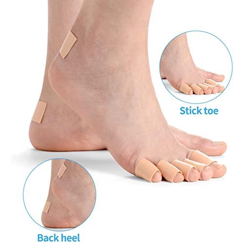 Jokupey 6Rolls Blister Tape Toe Tape Foot Blister Protection Heel Blister Protection for Hiking, High Heel Heel Protection Pad Sheet