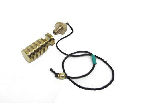 Plus Value Plus Value Brass Premium Metal Dowsing Pendulum for Professional Dowsers Vastu Feng Shui & Reiki Energy Healing Experts (4 Charts & Jute Bag)