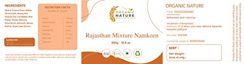 ORGANIC NATURE ORGANIC NATURE Rajasthani Mixture Namkeen Pack of 1 of 200 Grams Homemade and Ready to Eat, Spicy Namkeen (Delicious Normal Spicy) [Jar Pack]