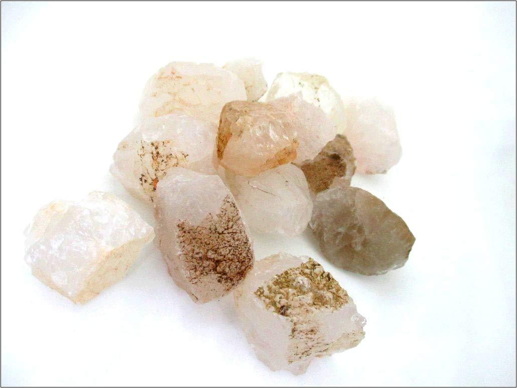 Jet International Crystal Jet Crystal Quartz Rough Tumbled Stone 1/2 lb or 225 grams A++ Approx. 1 inch - 1.5 inch High Grade Natural Gemstone Healing Metaphysical Jet International Crystal IMAGE IS JUST A REFERENCE